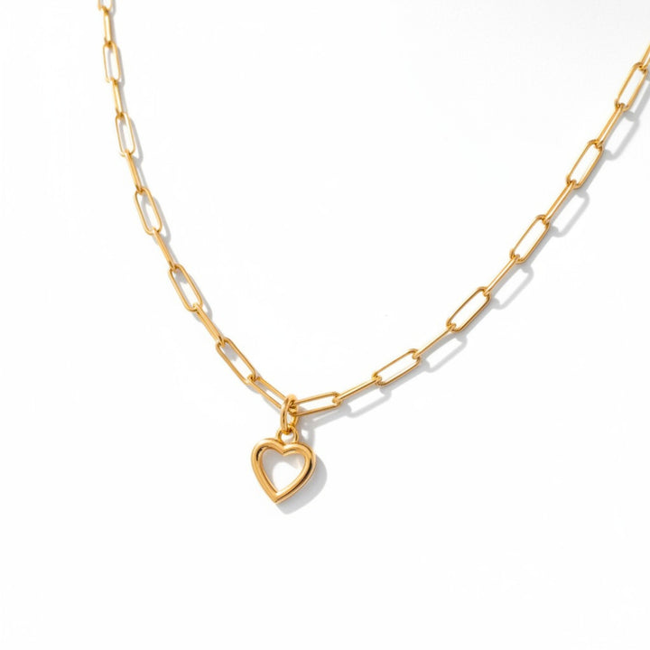 18K Gold Plated Elara Heart Pendant