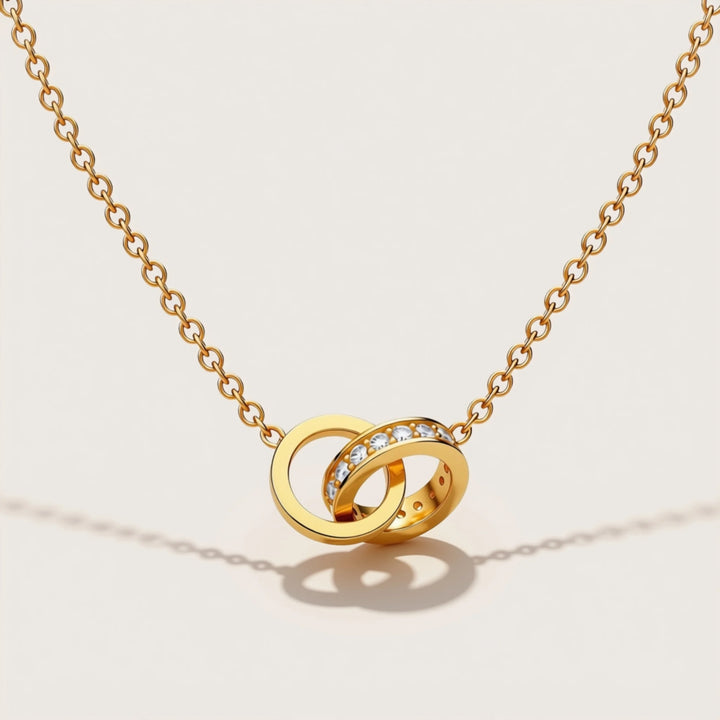 Entwined Necklace – 18K Gold Plated over Sterling Silver