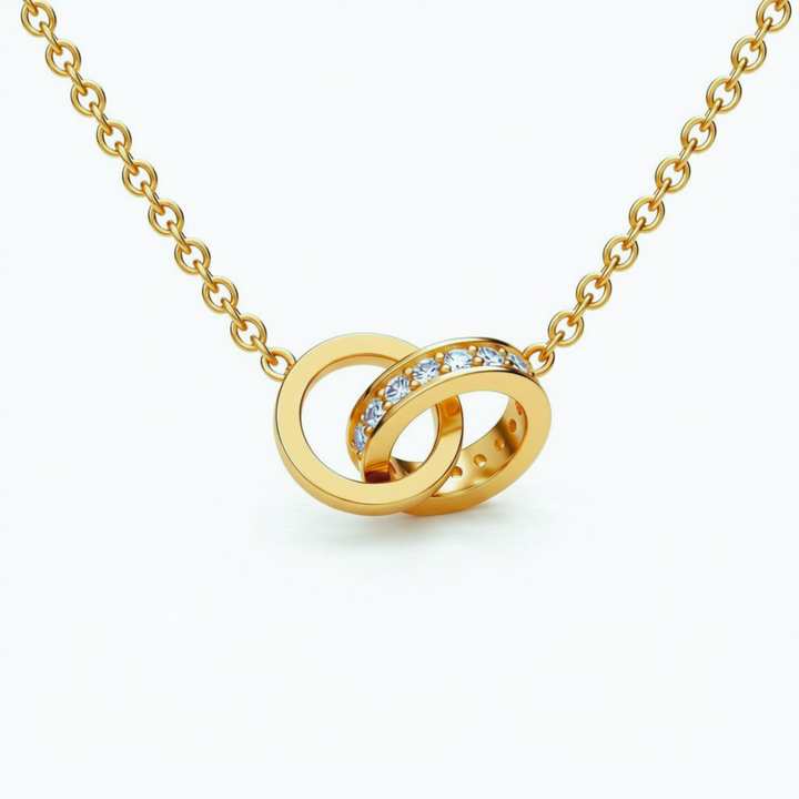 Entwined Necklace – 18K Gold Plated over Sterling Silver