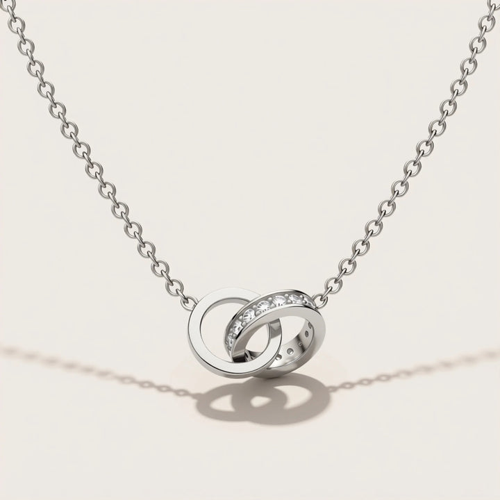 Entwined Necklace - Rhodium Plated over 925 Sterling Silver
