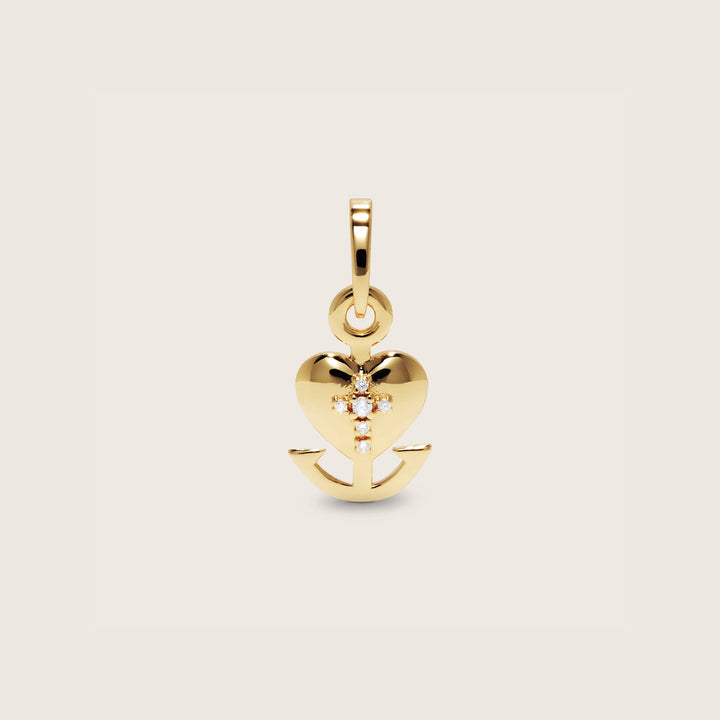 18K Gold Plated Faith Love & Hope Charm