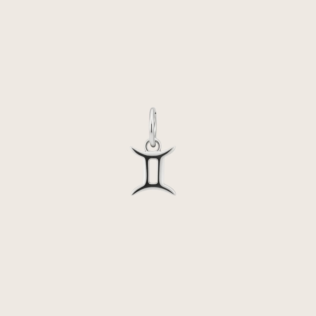 Gemini Celestial Pair – Rhodium Plated over Sterling Silver