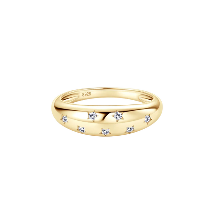 18K Gold Margot Moissanite Diamond Ring