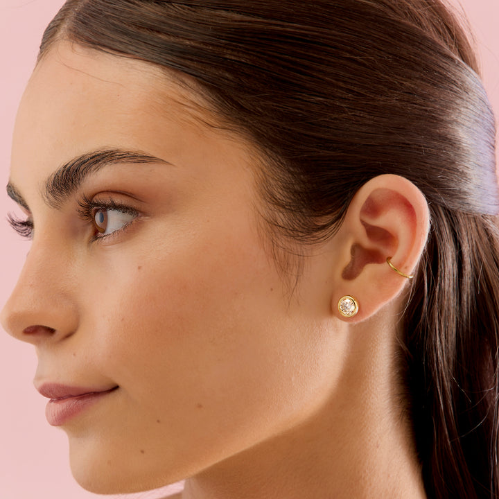 18K Gold Tamako Stud Earrings