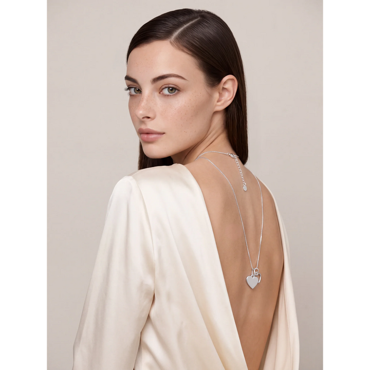 Kindred Hearts Necklace – Rhodium-Plated in 925 Sterling Silver