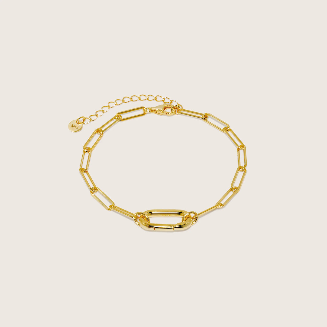 Lennox CharmEdit Bracelet - 18K Gold Plated over 925 Sterling Silver