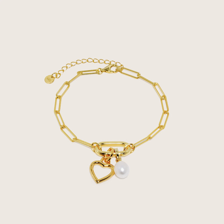Lennox CharmEdit Bracelet - 18K Gold Plated over 925 Sterling Silver