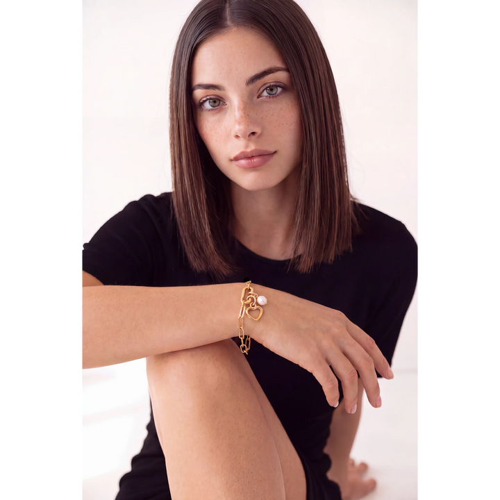 Lennox CharmEdit Bracelet - 18K Gold Plated over 925 Sterling Silver