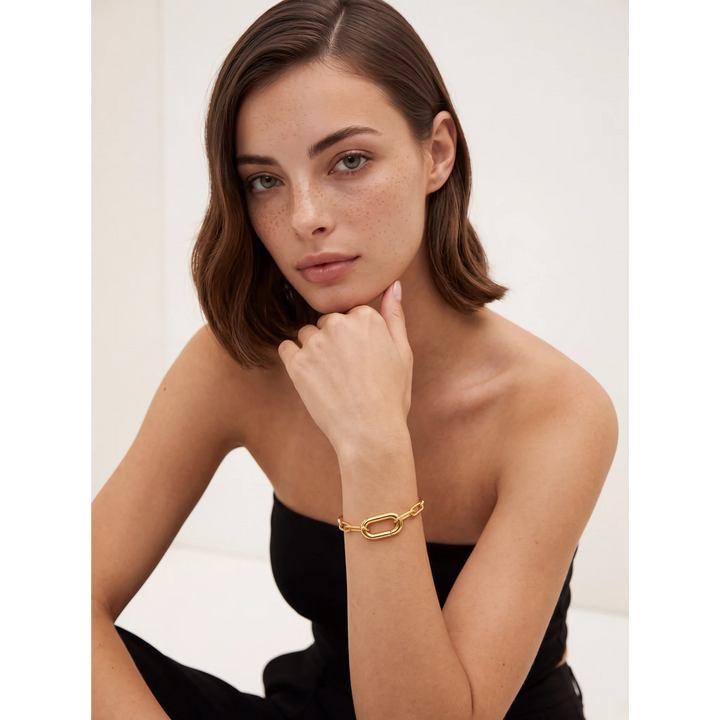 Lennox CharmEdit Bracelet - 18K Gold Plated over 925 Sterling Silver