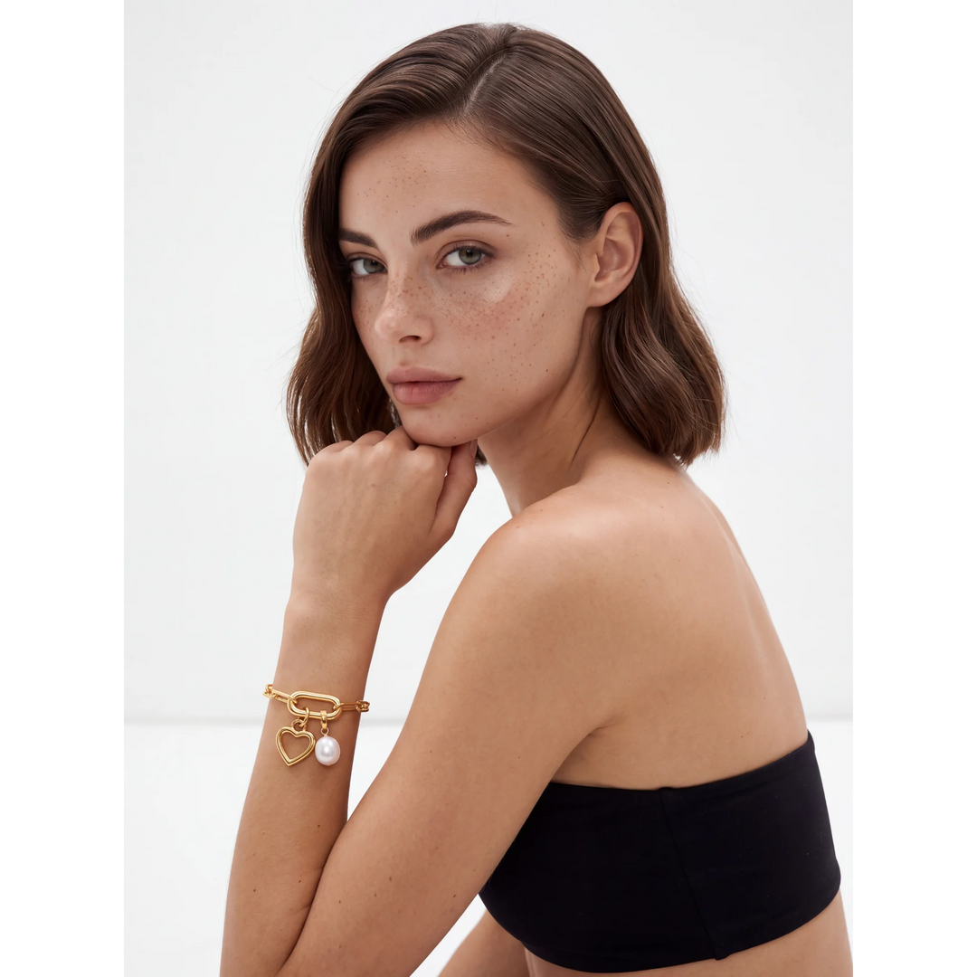Lennox CharmEdit Bracelet - 18K Gold Plated over 925 Sterling Silver