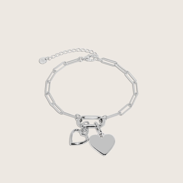Lennox CharmEdit Bracelet - Rhodium Plated over Sterling Silver