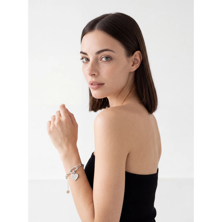 Lennox CharmEdit Bracelet - Rhodium Plated over Sterling Silver