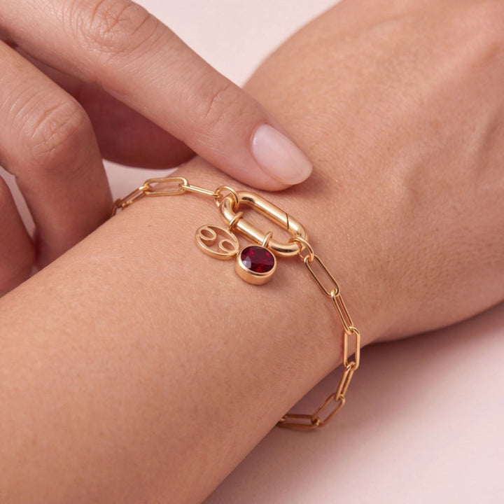 Cancer Celestial Pair - 18K Gold Plated over Sterling Silver