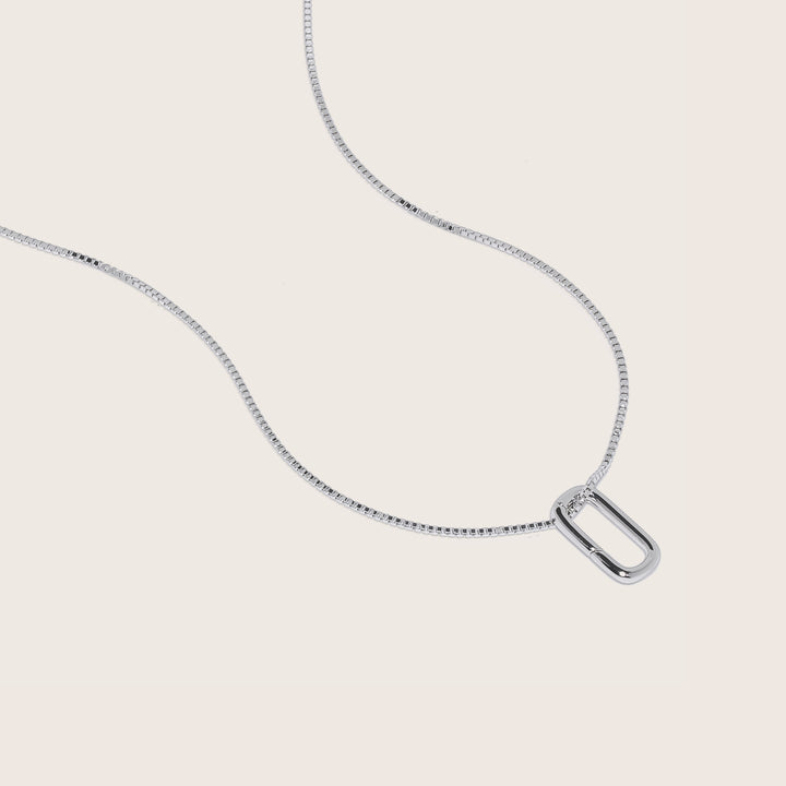 Lennox CharmEdit Necklace – Rhodium Plated over Sterling Silver