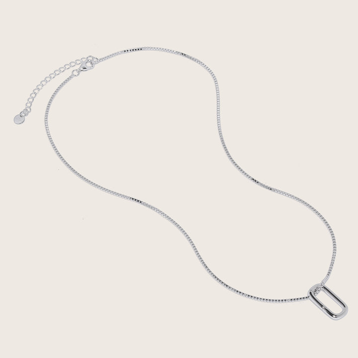 Lennox CharmEdit Necklace – Rhodium Plated over Sterling Silver