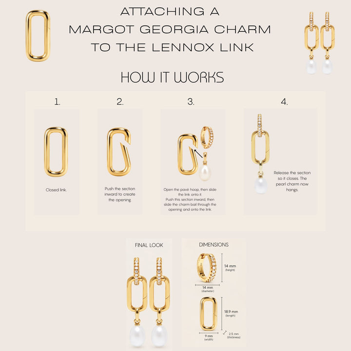 Lennox Pearl Drop Convertible Earrings