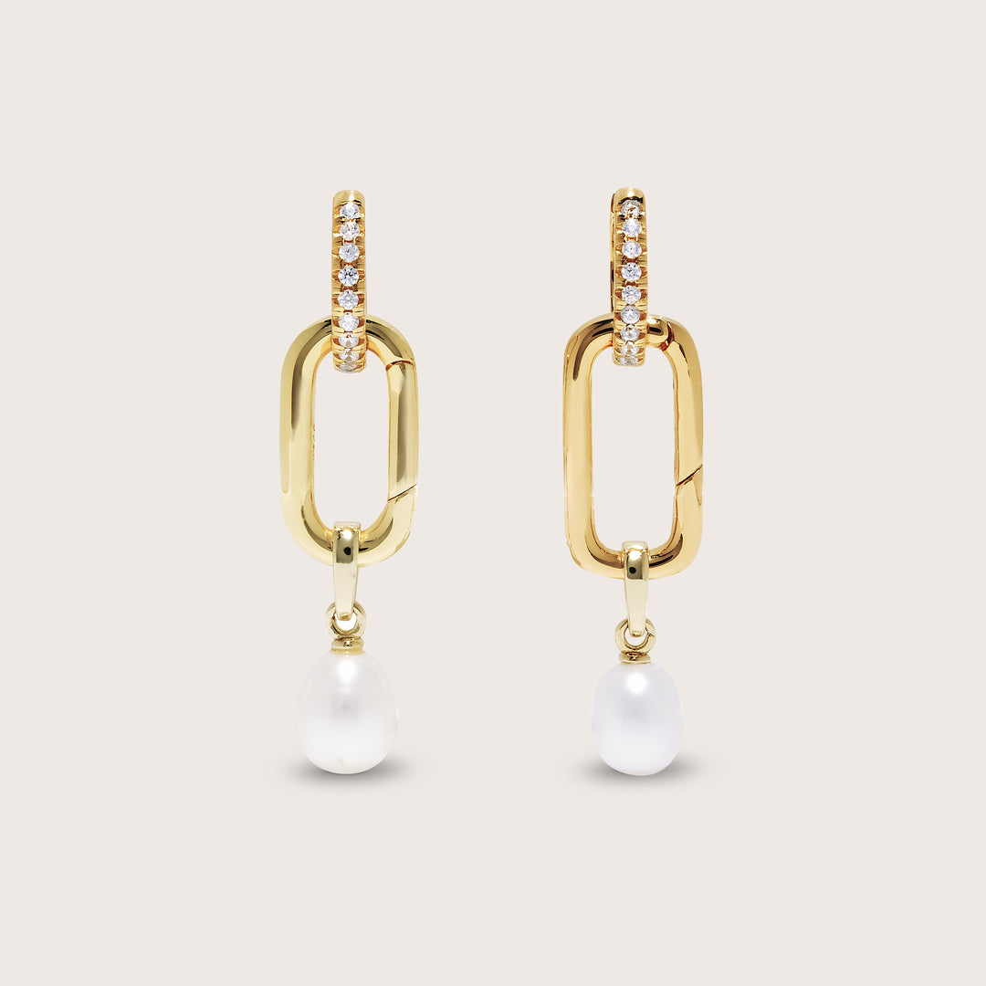 Lennox Pearl Drop Convertible Earrings
