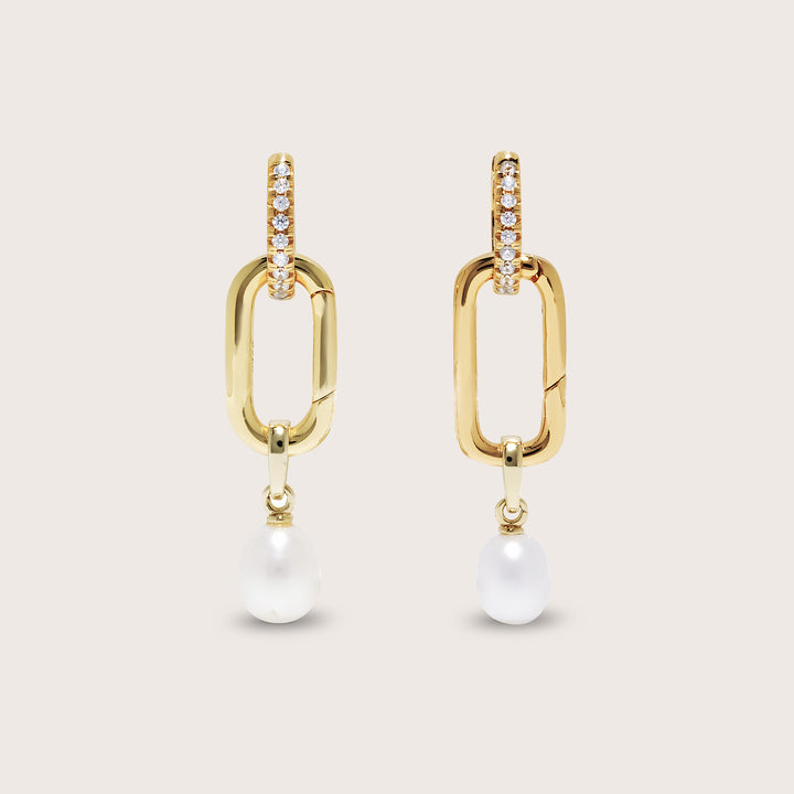 Lennox Pearl Drop Convertible Earrings
