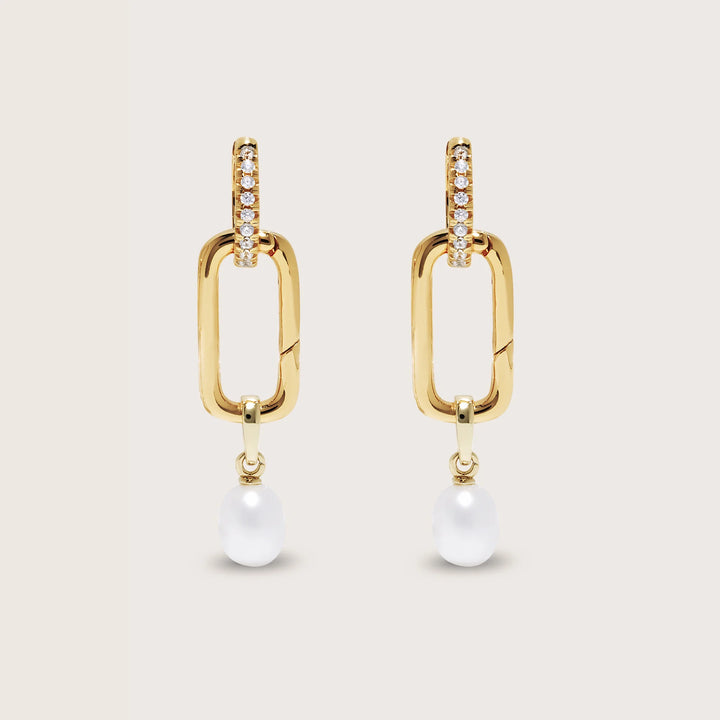 Lennox Pearl Drop Convertible Earrings