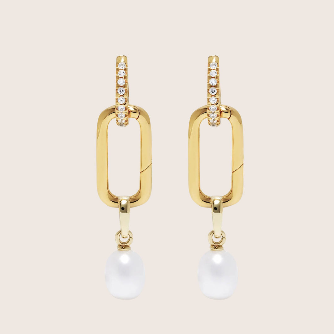Lennox Pearl Drop Convertible Earrings