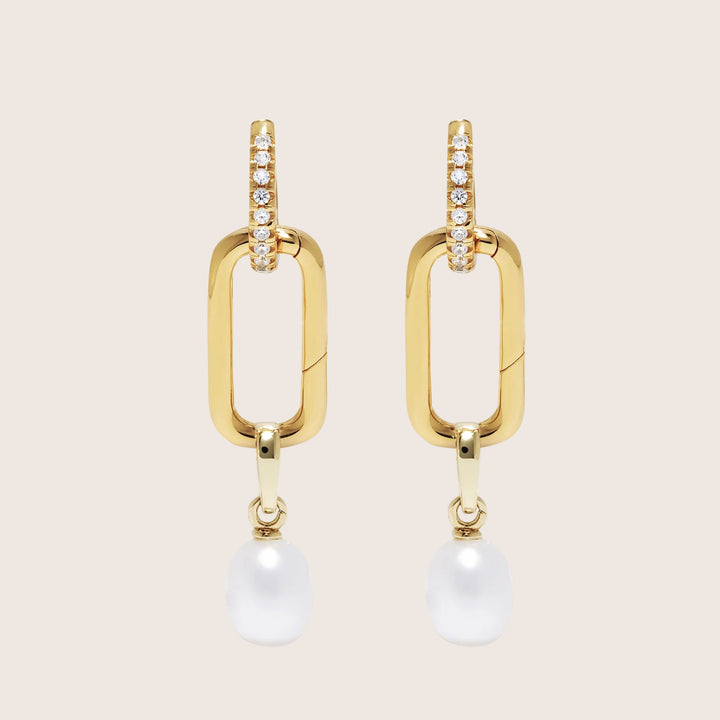 Lennox Pearl Drop Convertible Earrings
