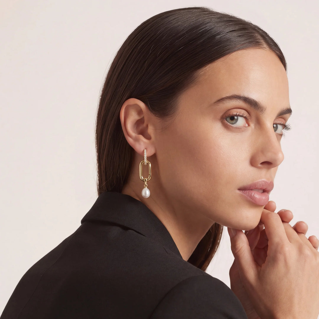 Lennox Pearl Drop Convertible Earrings