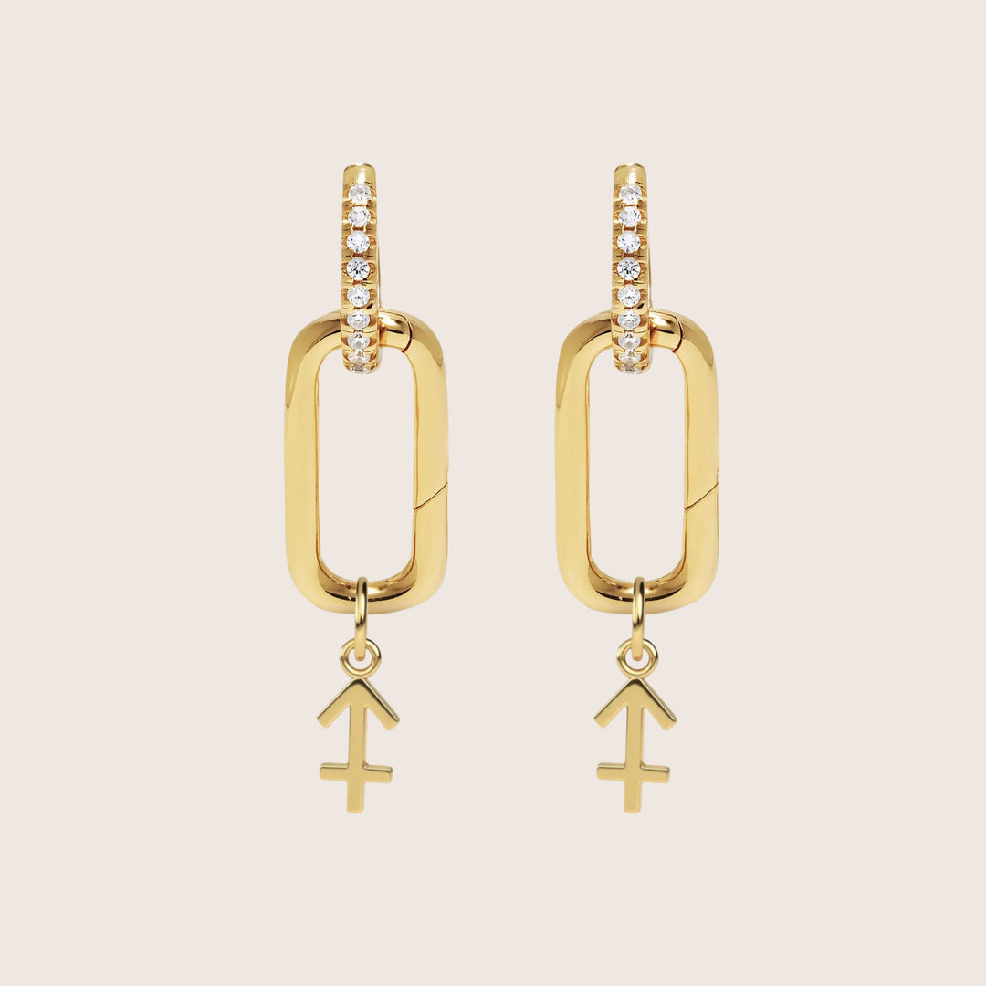 Sagittarius Zodiac Charm – Gold Plated over Sterling Silver