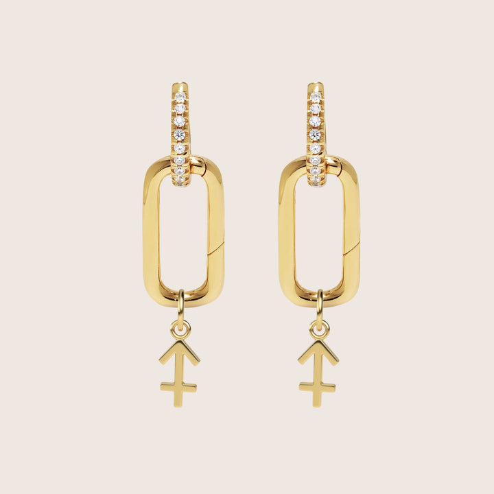Sagittarius Zodiac Charm – Gold Plated over Sterling Silver