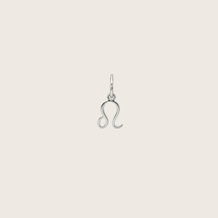 Leo Celestial Charm Pair – Rhodium Plated over Sterling Silver
