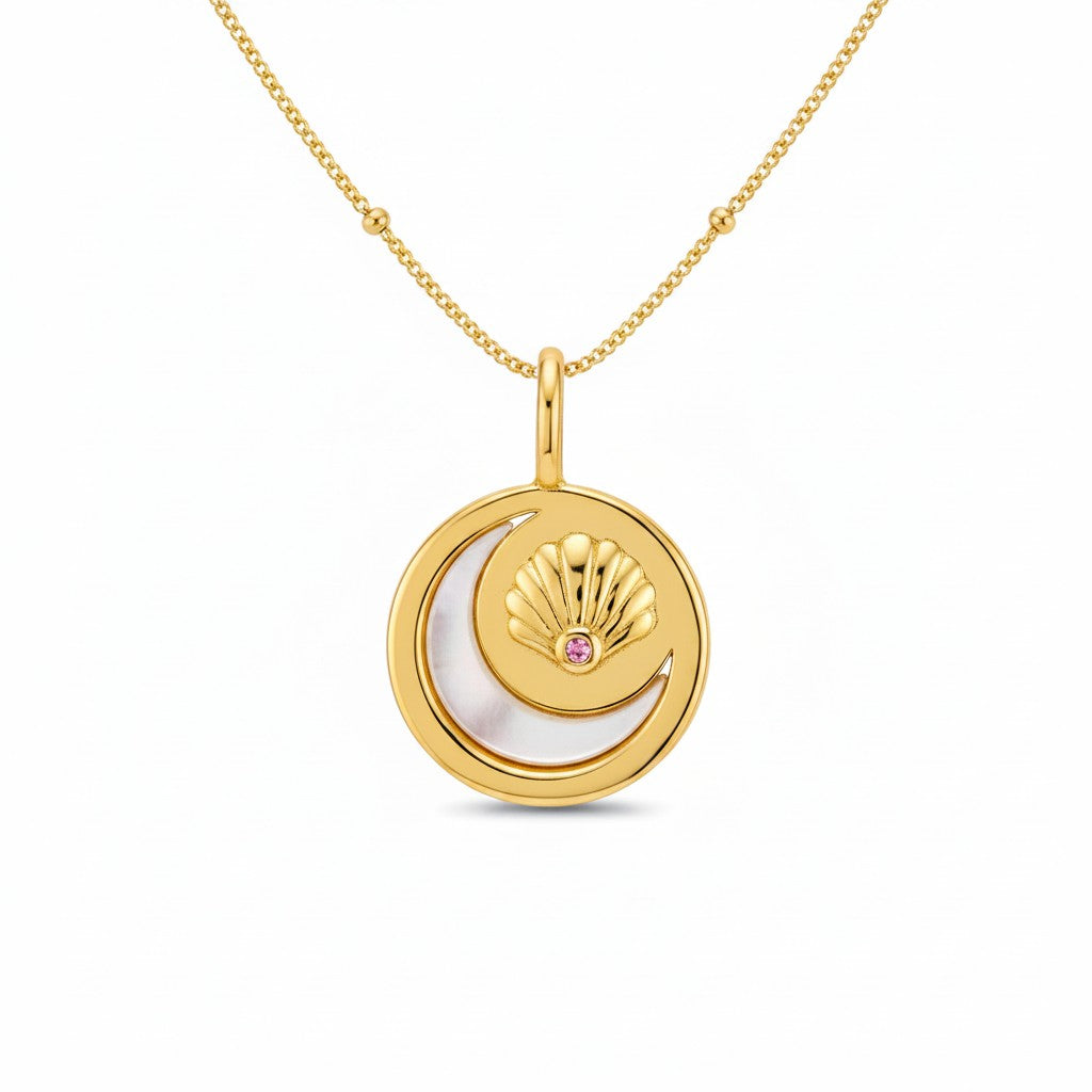 Luna Tide Pendant – 18K Gold Vermeil