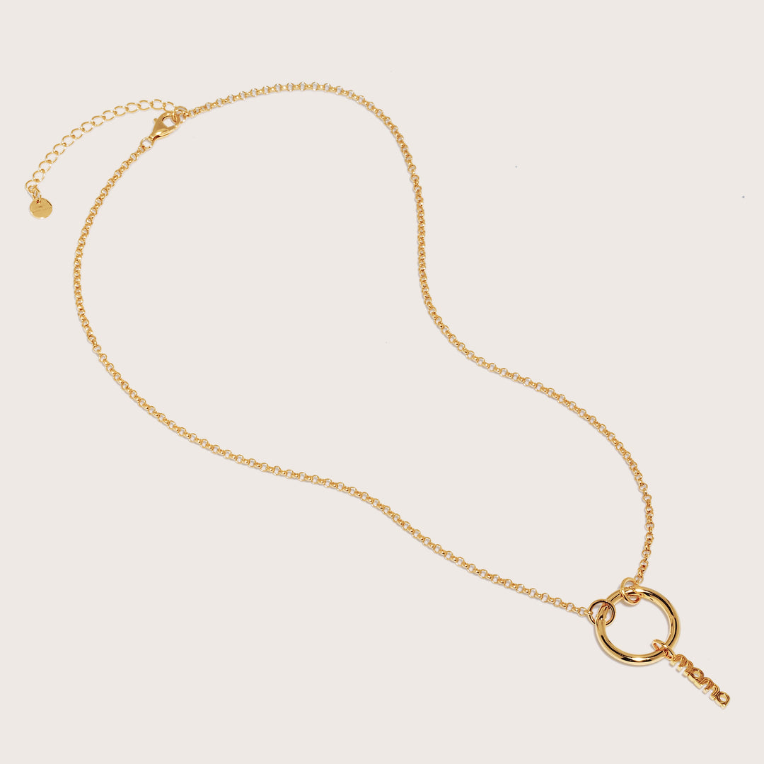 18K Gold Plated Mama Pendant