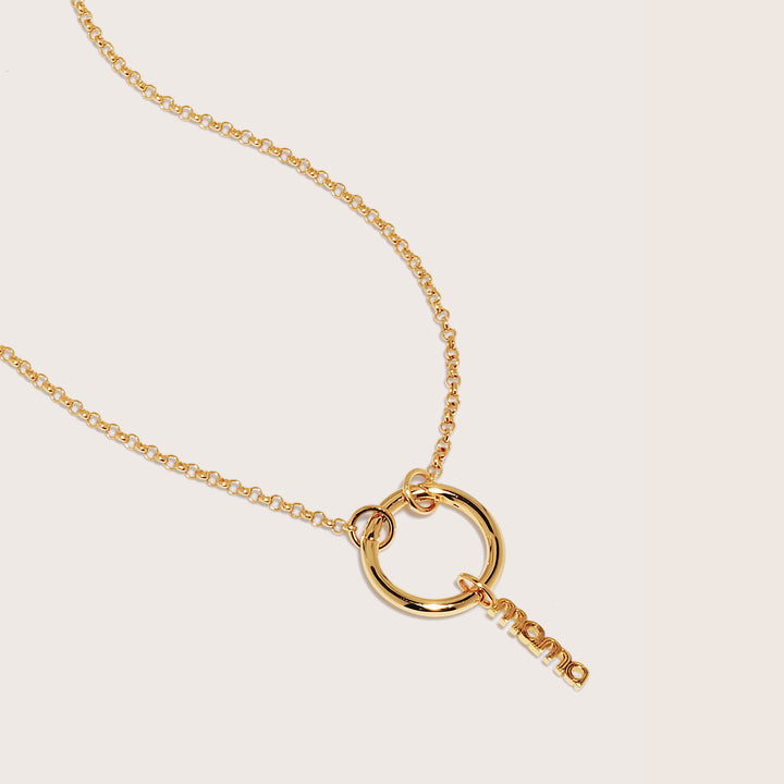 18K Gold Plated Mama Pendant
