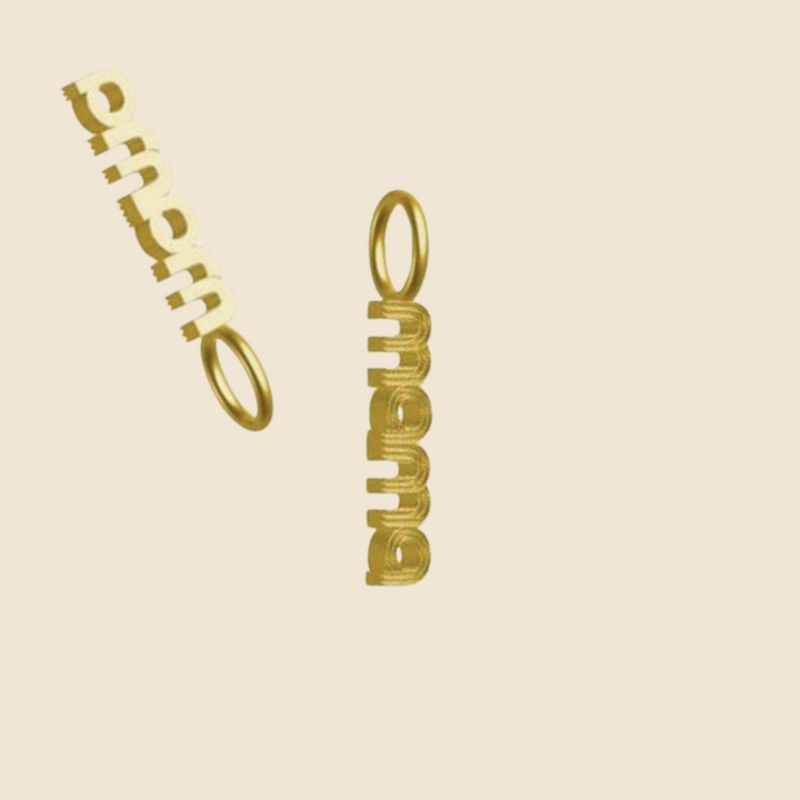 18K Gold CharmEdit Necklace with Customisable Front Link