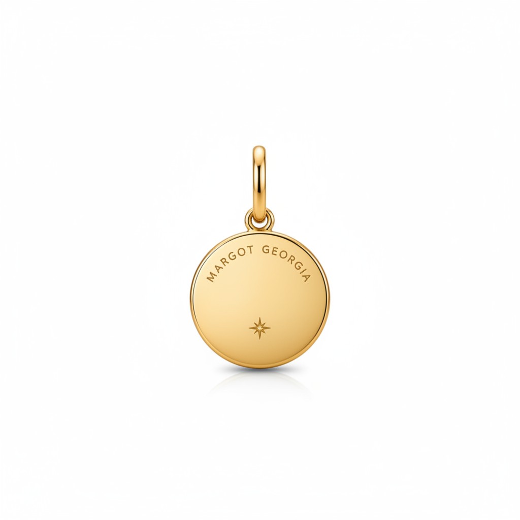 Maris Compass Pendant – 18K Gold Plated over Sterling Silver