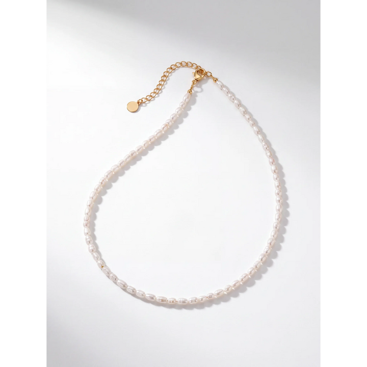 18K Gold Plated Marjaan Seed Pearl Necklace