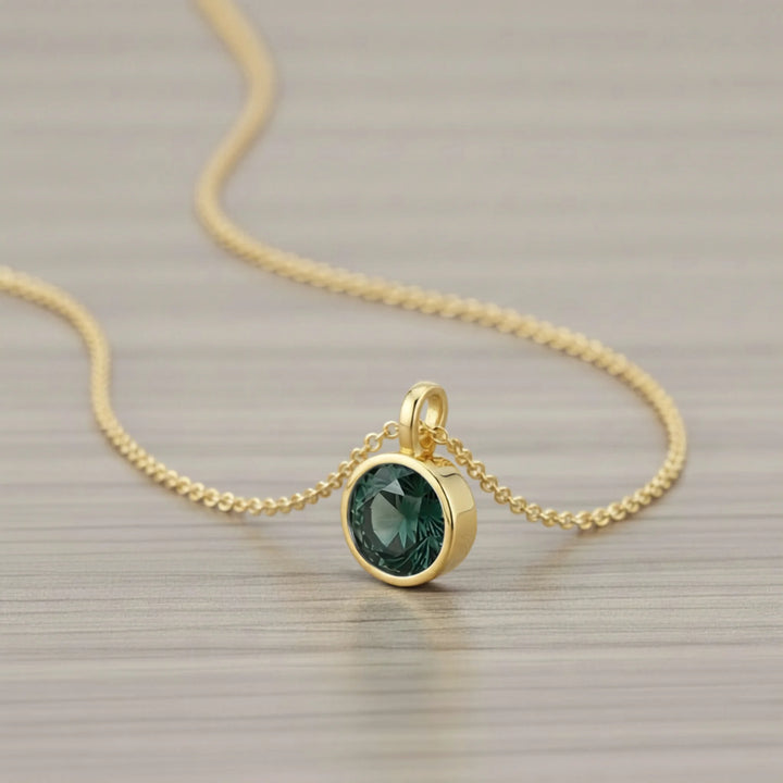 May Emerald Birthstone Charm – 18K Gold Plated over Sterling Silver