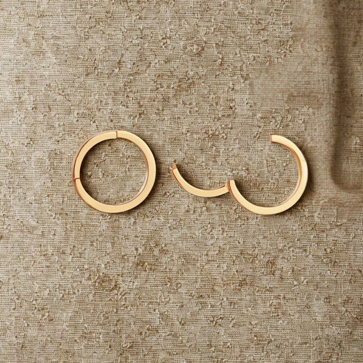 18K Gold CharmEdit Necklace with Customisable Front Link