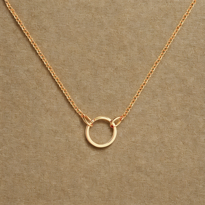 18K Gold CharmEdit Necklace with Customisable Front Link