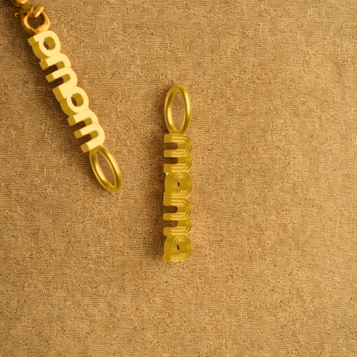 18K Gold CharmEdit Necklace with Customisable Front Link