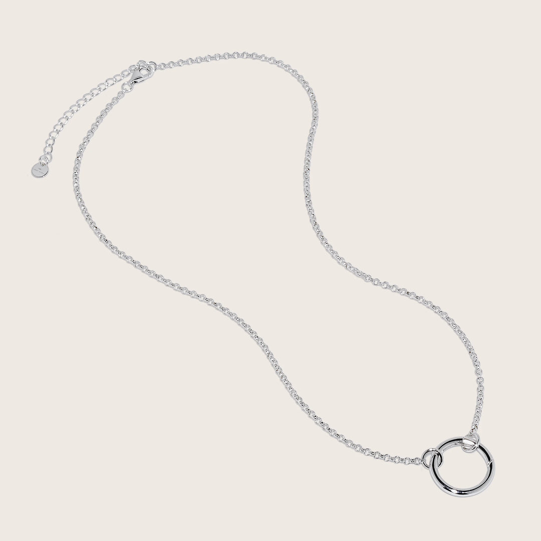 Orbis Necklace – Rhodium Plated Sterling Silver