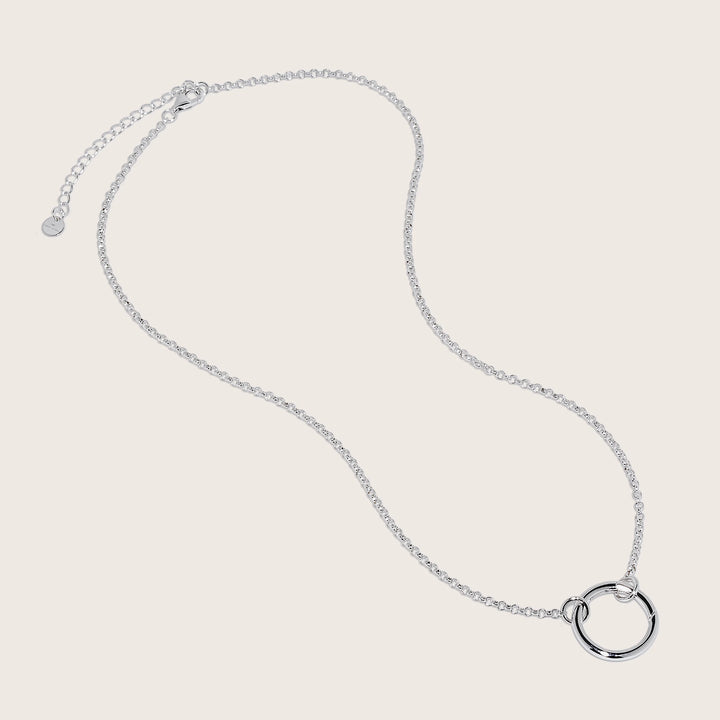 Orbis Necklace – Rhodium Plated Sterling Silver