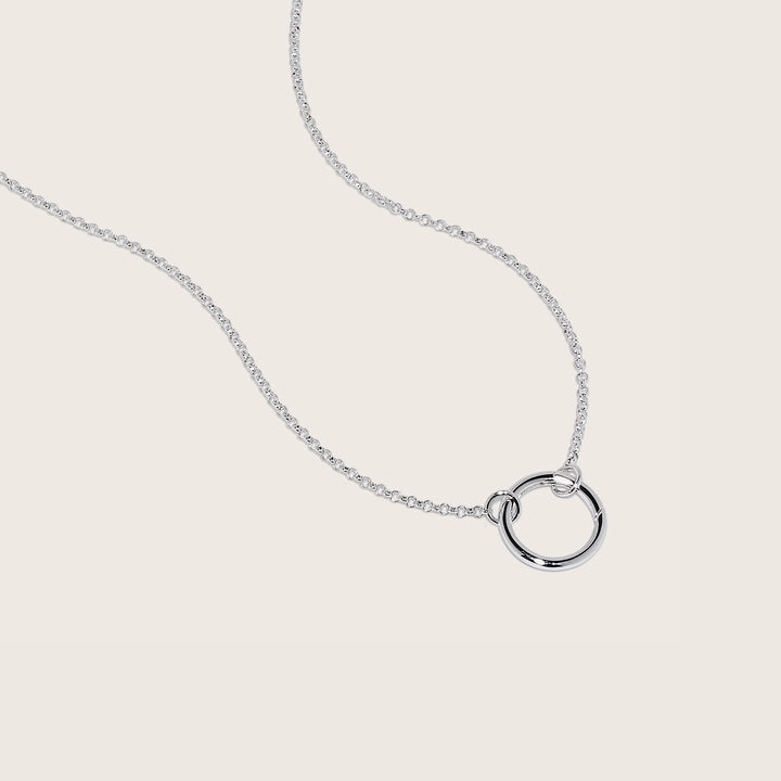 Orbis Necklace – Rhodium Plated Sterling Silver
