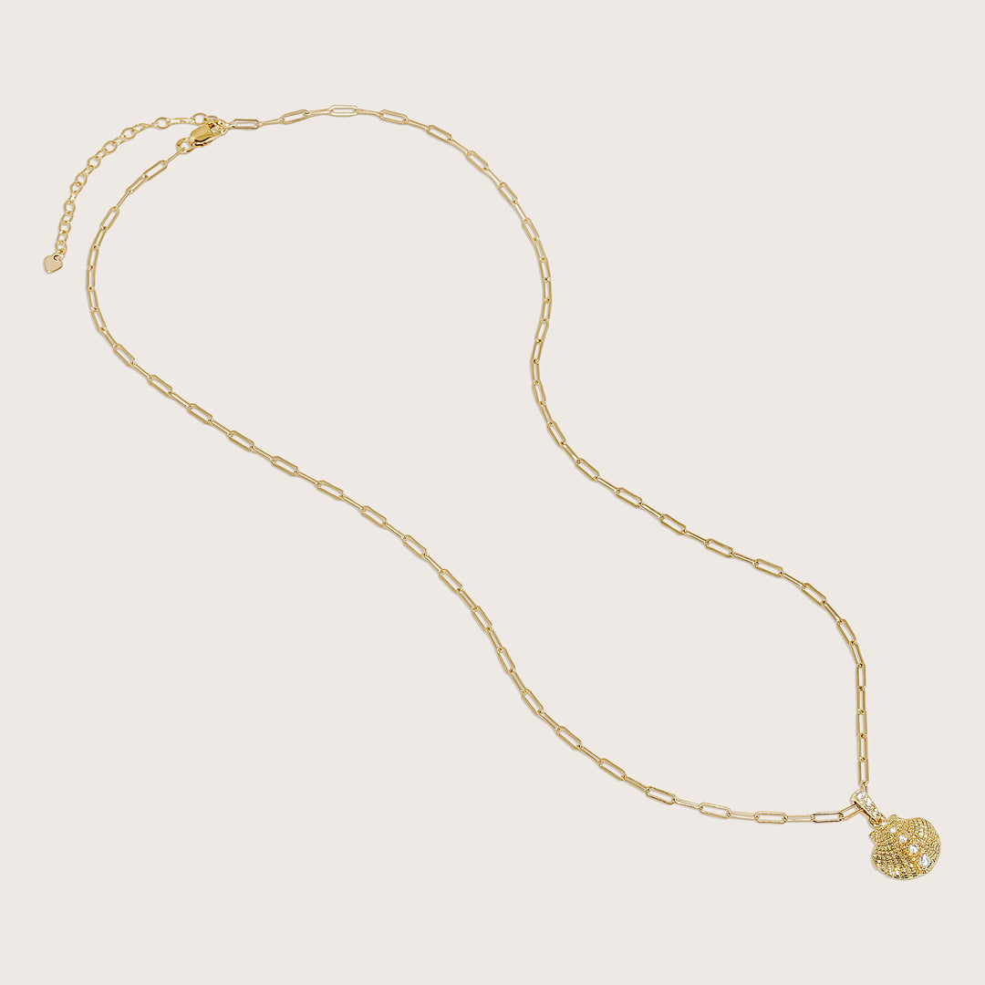 14K Gold Filled Delicate Paperclip Necklace