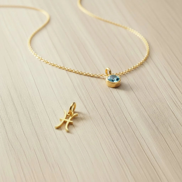 Pisces Celestial Pair – 18K Gold Plated over Sterling Silver