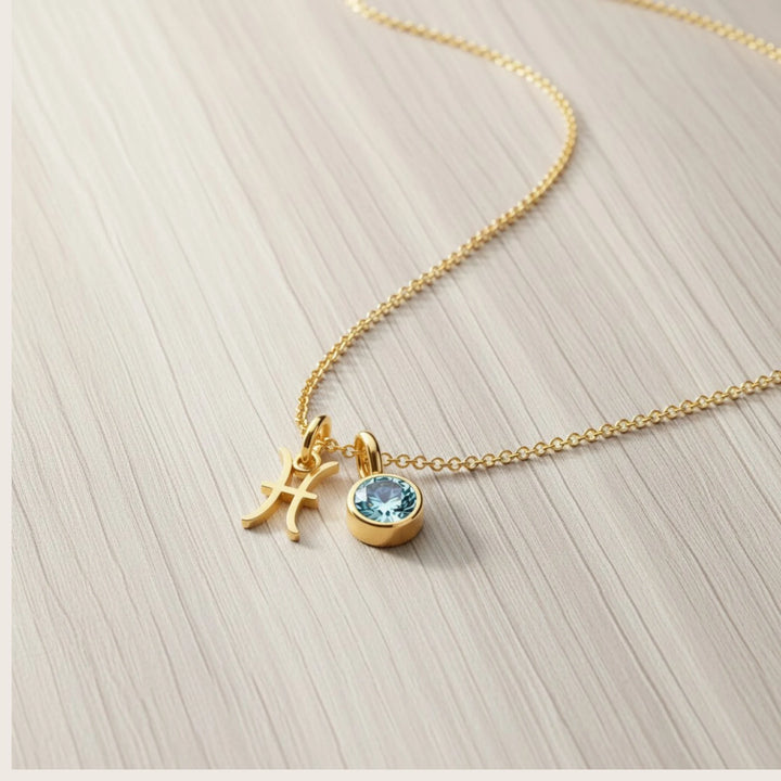 Pisces Celestial Pair – 18K Gold Plated over Sterling Silver