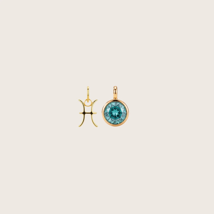 Pisces Celestial Pair – 18K Gold Plated over Sterling Silver