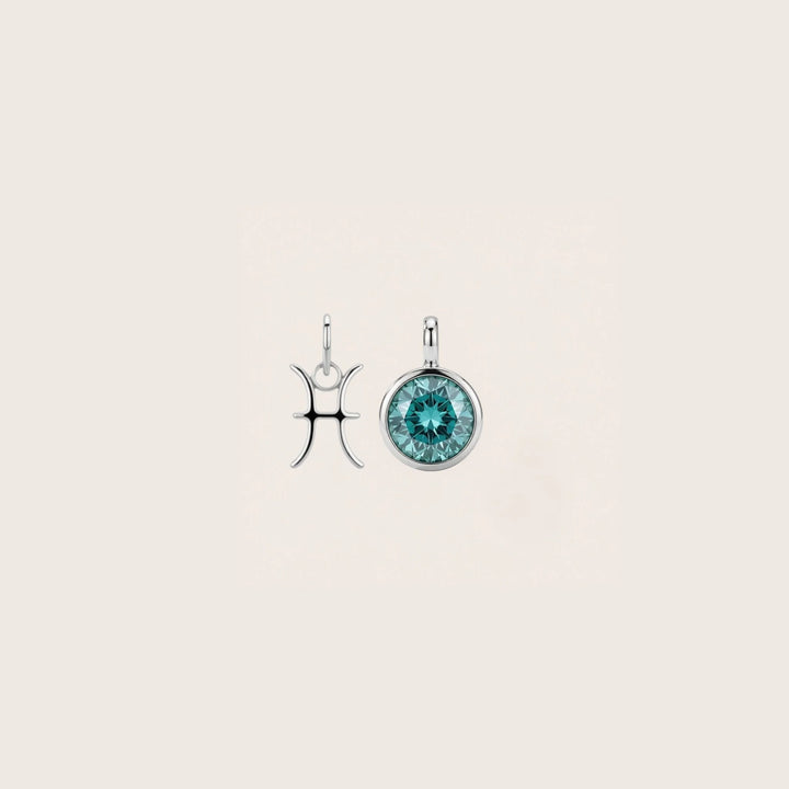 Pisces Celestial Pair – Rhodium Plated over Sterling Silver