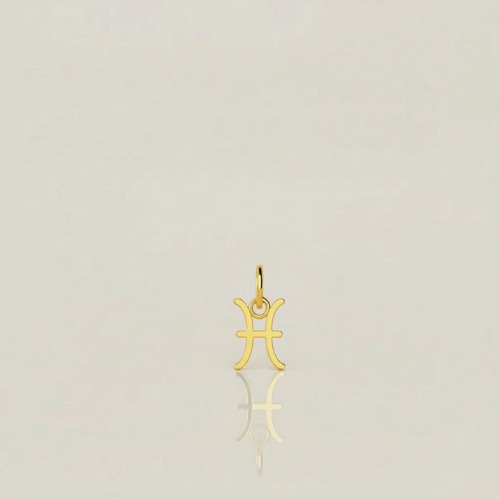 Pisces Zodiac Charm – 18K Gold Plating over Sterling Silver