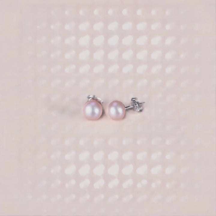 925 Sterling Silver Lula Pearl Stud Earrings