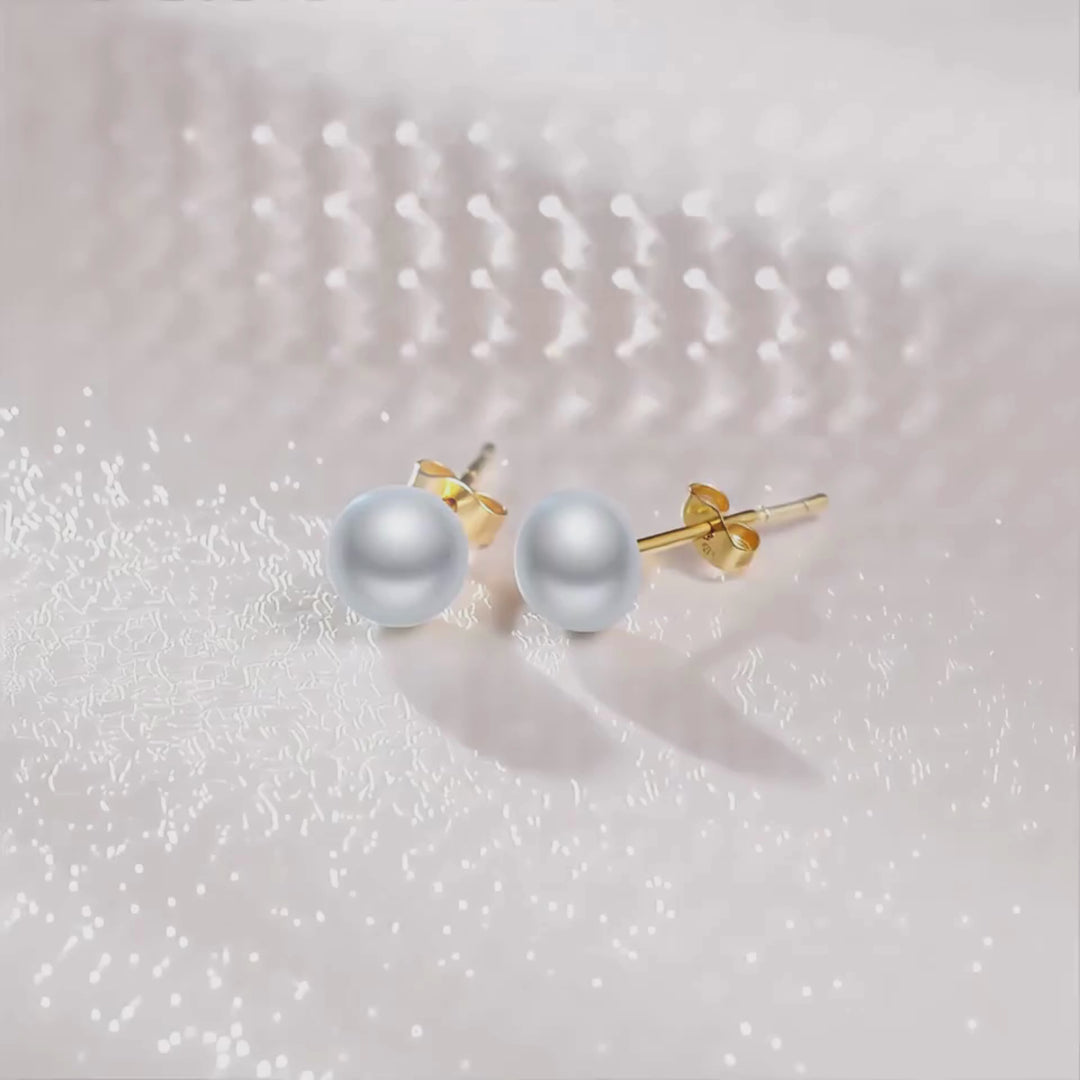 925 Sterling Silver Lula Pearl Stud Earrings